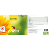 Detail des Produktetiketts ‚baobab BIO‘ der Marke anatis: das anatis‑Logo und Bio‑Siegel, rechte Seite Nährwert‑ und Inhaltsstoffangaben sowie Herstellerinformationen.