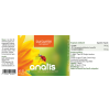Produktetikett des Nahrungsergänzungsmittels ‚curcumin curcugreen™‘ von anatis: Links Hinweise zur sicheren Einnahme und Lagerung, in der Mitte ein orange‑gelber Hintergrund mit dem Schriftzug ‚curcumin curcugreen™‘ und dem anatis‑Logo mit einem Marienkäfer auf einer gelben Blüte, rechts Angaben zu wertgebenden Inhaltsstoffen, Tagesdosis und Einnahmeempfehlung.