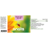 Produktetikett des Nahrungsergänzungsmittels anatis Löwenzahnextrakt auf grün‑gelbem Hintergrund, mit Markenlogo ‚anatis‘, einer großen gelben Blüte und einem kleinen roten Marienkäfer; rechts Nährwert‑ und Inhaltsstoffangaben sowie Einnahmeempfehlung