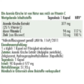 Verpackung des Nahrungsergänzungsmittels anatis Naturprodukte Acerola + Zink, 90 Kapseln: weiße Dose mit grün‑gelbem Etikett, auf dem der Produktname ‚Acerola + Zink‘ und die Anzahl 90 Kapseln deutlich zu lesen sind; Produkt kombiniert natürlichen Acerola‑Vitamin C‑Extrakt und Zink als Mikro­nährstoff in pflanzlicher Kapselhülle.