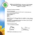 Bio‑Zertifikat anatis Naturprodukte 2022–2024: offizielle Urkunde mit Text und Logos der Austria Bio Garantie, die bestätigt, dass die anatis‑Produkte nach den EU‑Öko‑Richtlinien biologisch kontrolliert und zertifiziert sind mit Gültigkeitszeitraum 2022 bis 2024.