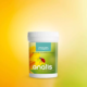 Verpackung des Nahrungsergänzungsmittels anatis Naturprodukte MSM Schwefelverbindung, 60 Kapseln: weiße Dose mit grün‑gelbem Etikett, darauf der Produktname ‚MSM Schwefelverbindung‘ und Hinweis auf 60 Kapseln; Nahrungsergänzung mit Methylsulfonylmethan in pflanzlicher Kapselhülle.